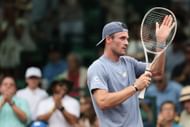 Paul celebrates his win in the U.S. Men's Clay Court Championship - Source: Getty